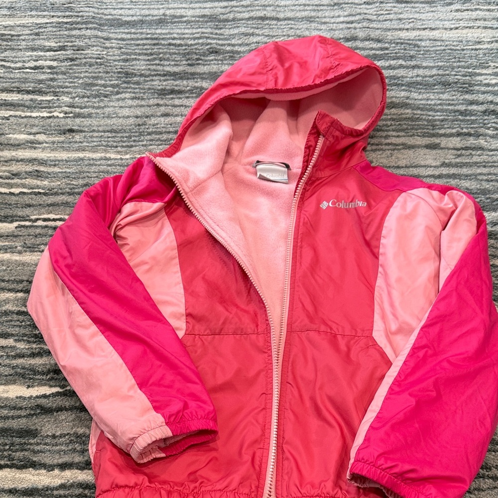 Columbia Two-Tone Pink Hooded Jacket